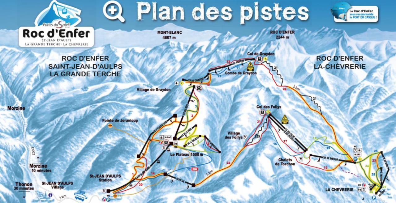 Au Pied Des Pistes B48, Chaleureux Studio 4 Pers, Balcon Plein Sud, Draps Non Compris Saint-Jean-dʼAulps エクステリア 写真
